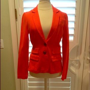 Gorgeous Orange Double Knit Blazer